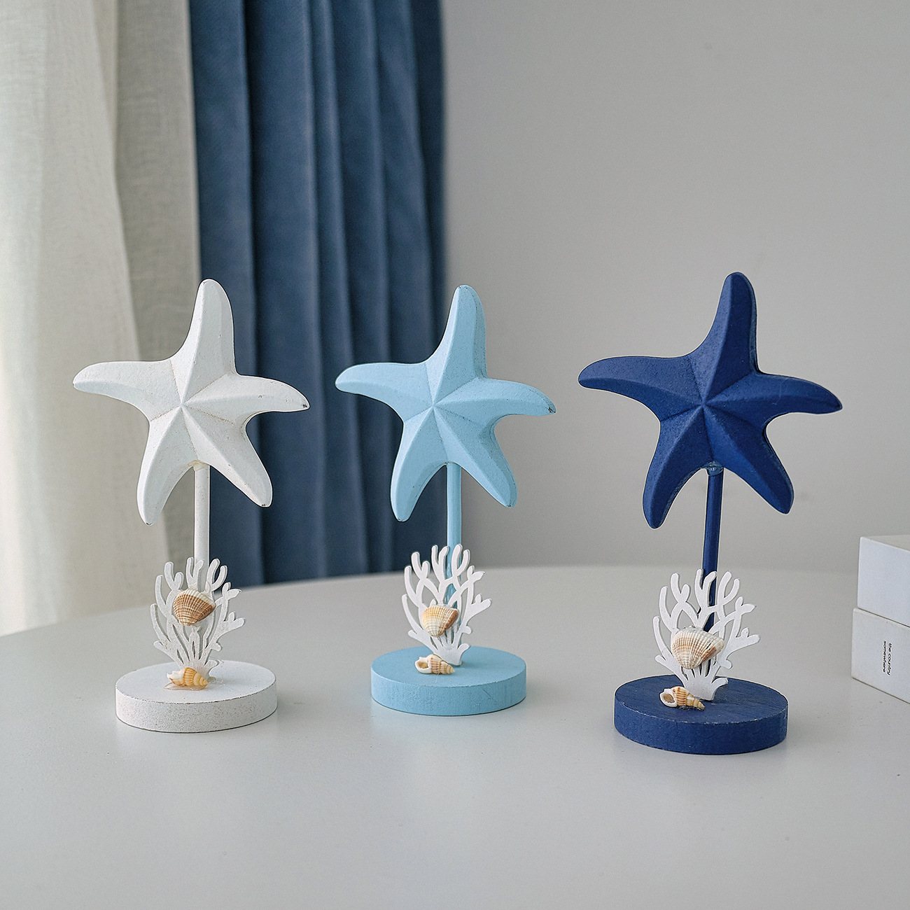 3Pcs Ocean Style Wooden Starfi - Art Craft Restaurant recensie en prijs