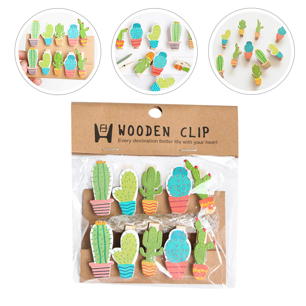10Pcs Cactus Wooden Photo Clip - Art And Craft Nature recensie en prijs