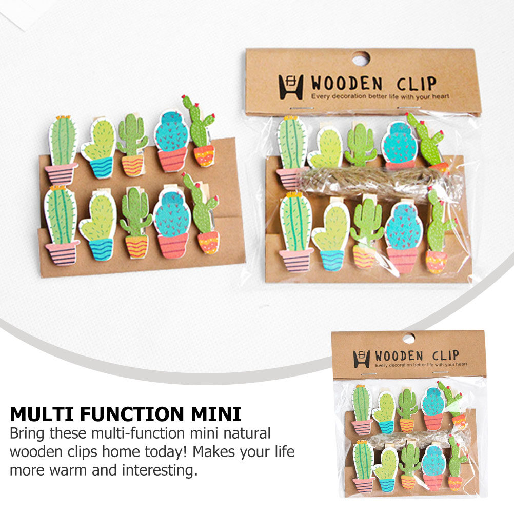 10Pcs Cactus Wooden Photo Clip - Art And Craft Nature recensie en prijs