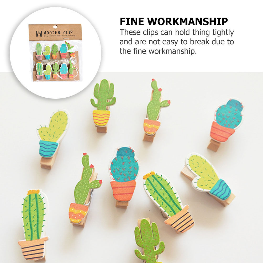 10Pcs Cactus Wooden Photo Clip - Art And Craft Nature recensie en prijs