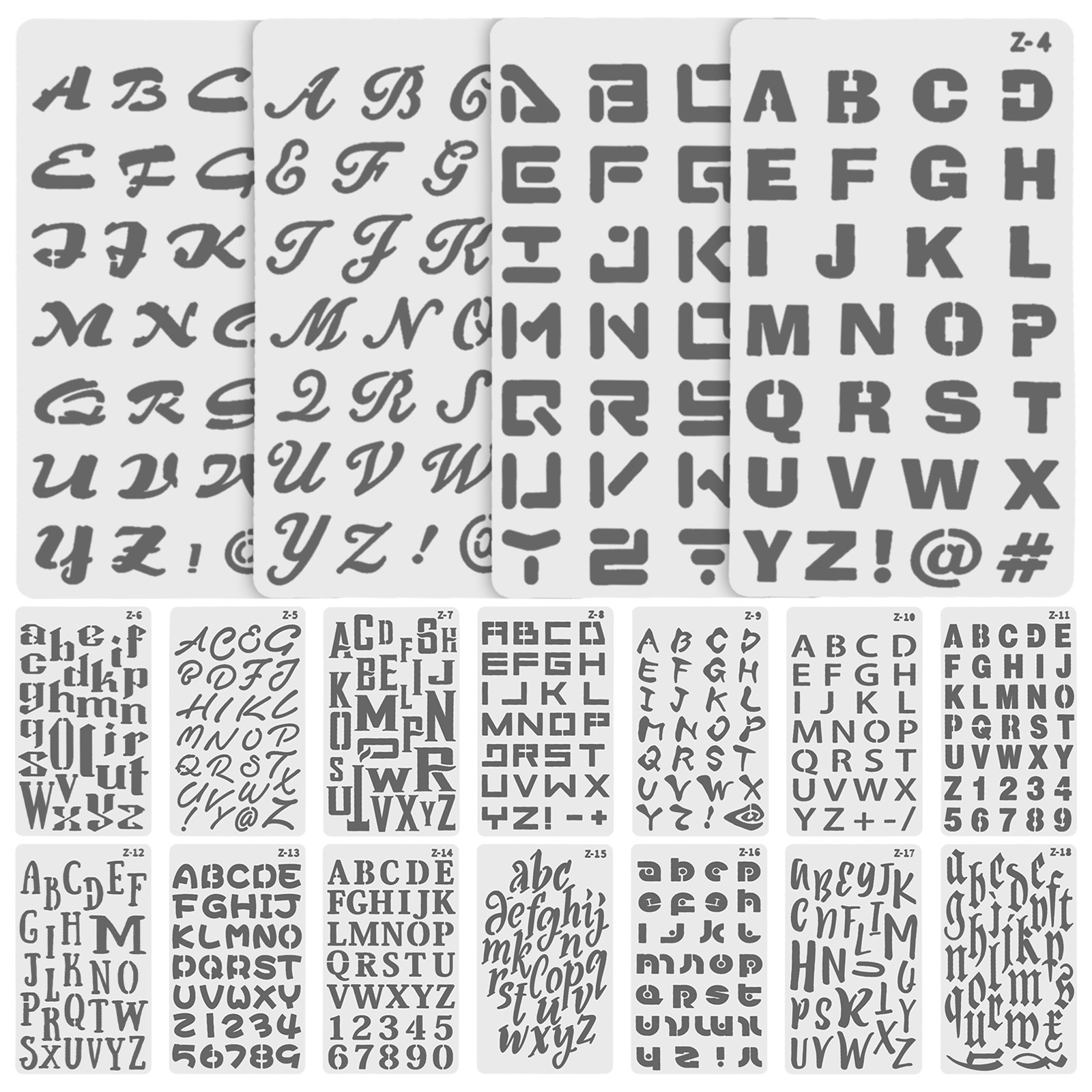20Pcs Reusable Plastic Alphabe - Art Craft Journal recensie en prijs