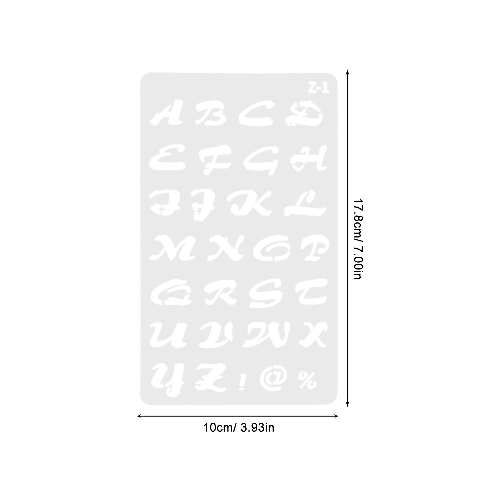 20Pcs Reusable Plastic Alphabe - Art Craft Journal recensie en prijs