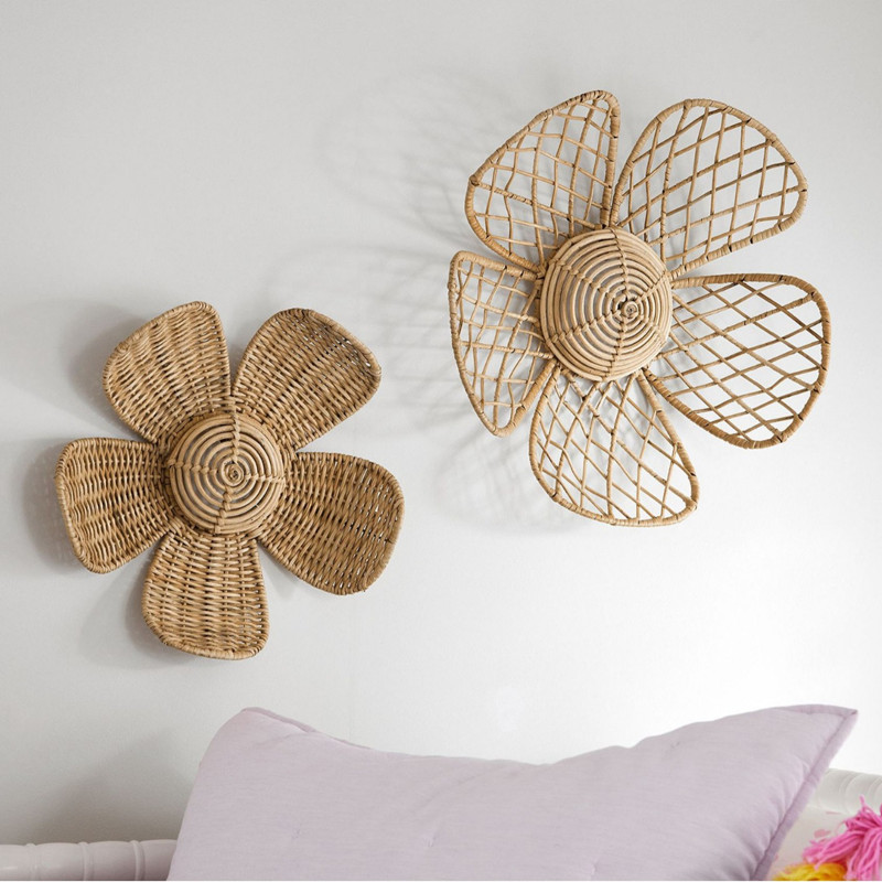 Nordic Woven Rattan Flower Wal - Art Craft Furniture recensie en prijs