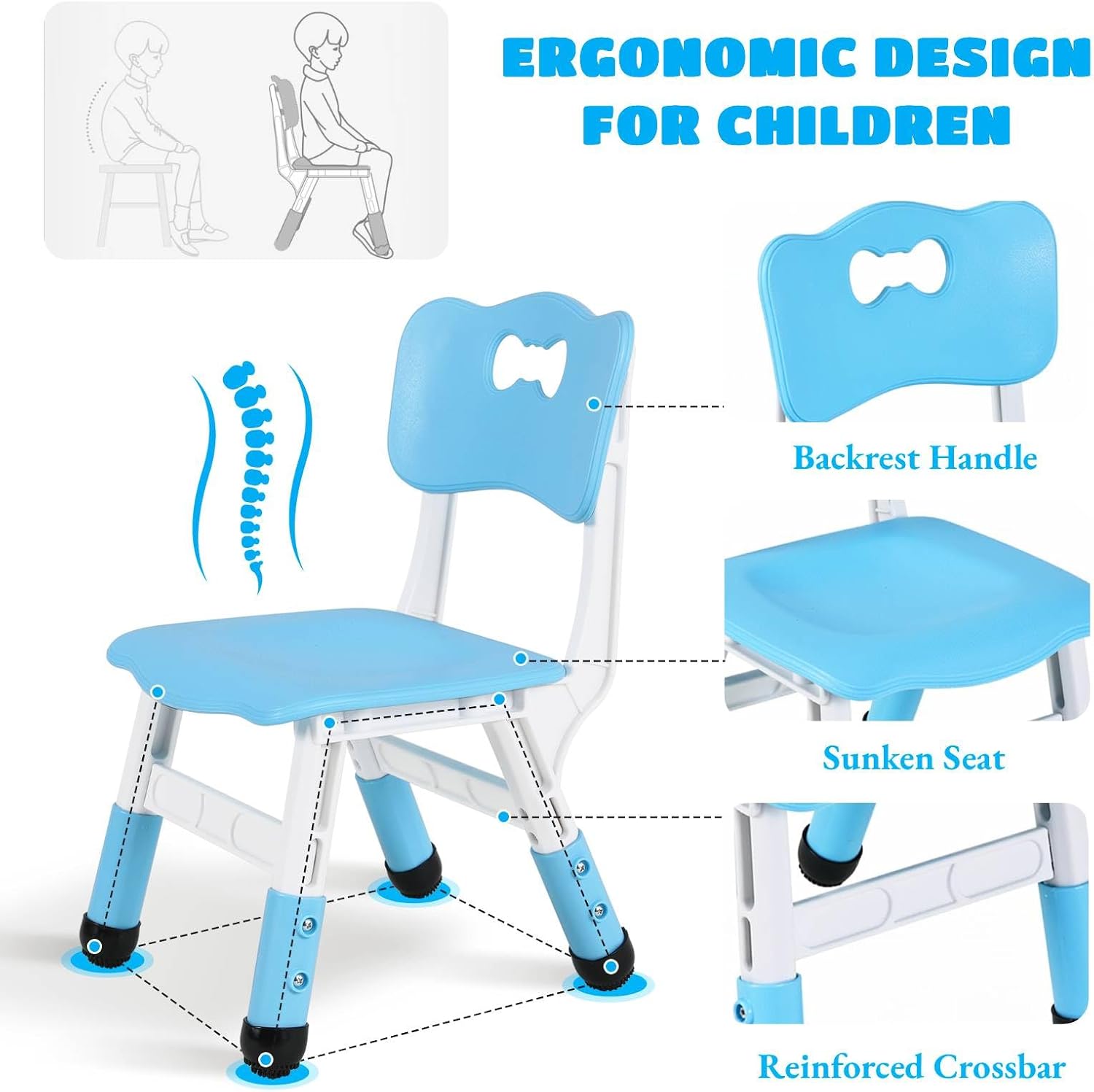 Kids Table and 6 Chairs Set, H - Art Craft Activities For Preschoolers recensie en prijs