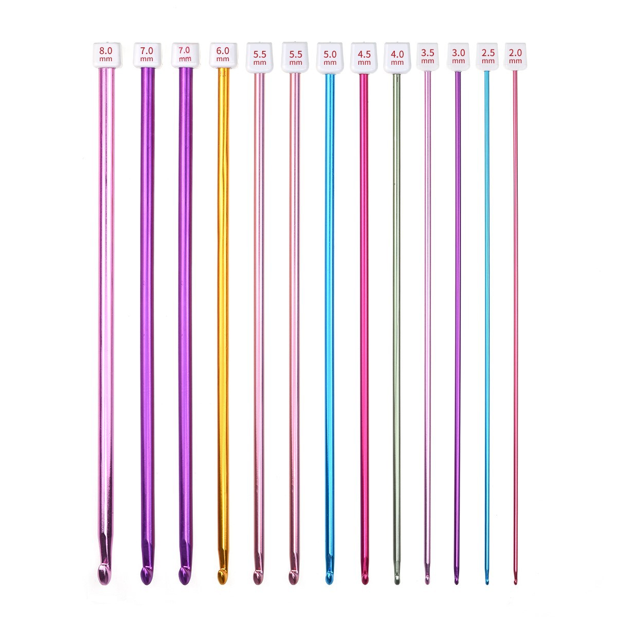 11Pcs/pack Colorful Iron 27cm  - Crochet Hook Set recensie en prijs
