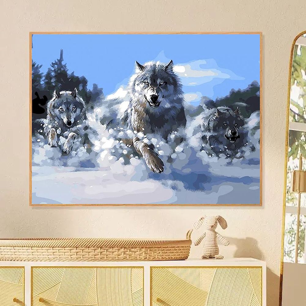 Painting By Numbers Wolf Oil P - Art And Craft Numbers recensie en prijs
