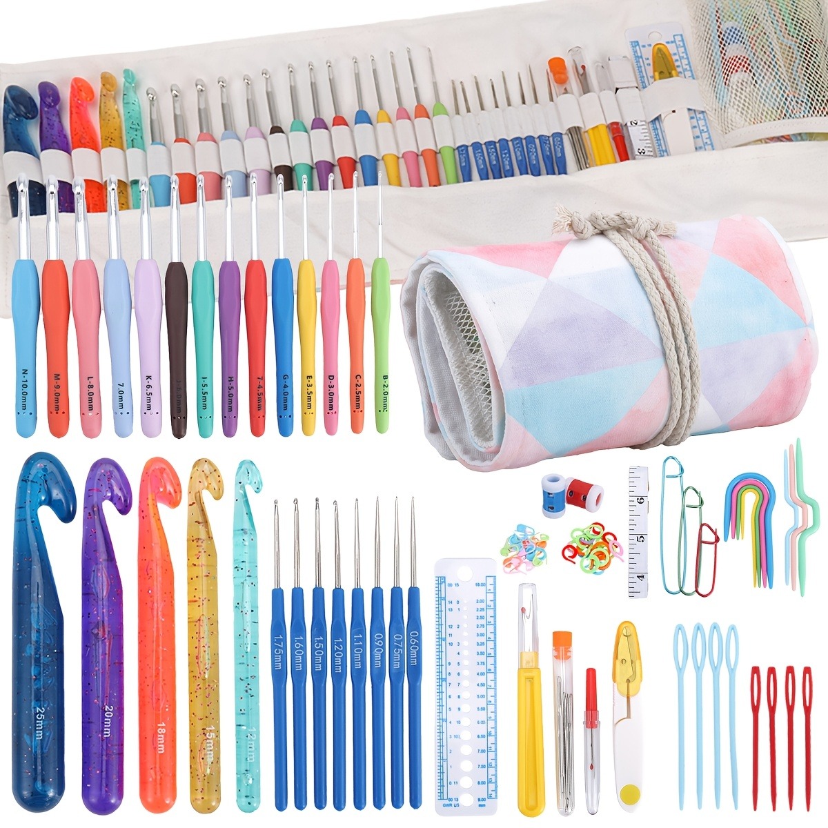 118pcs Crochet Hooks Sets, Erg - Crochet Hook Set recensie en prijs