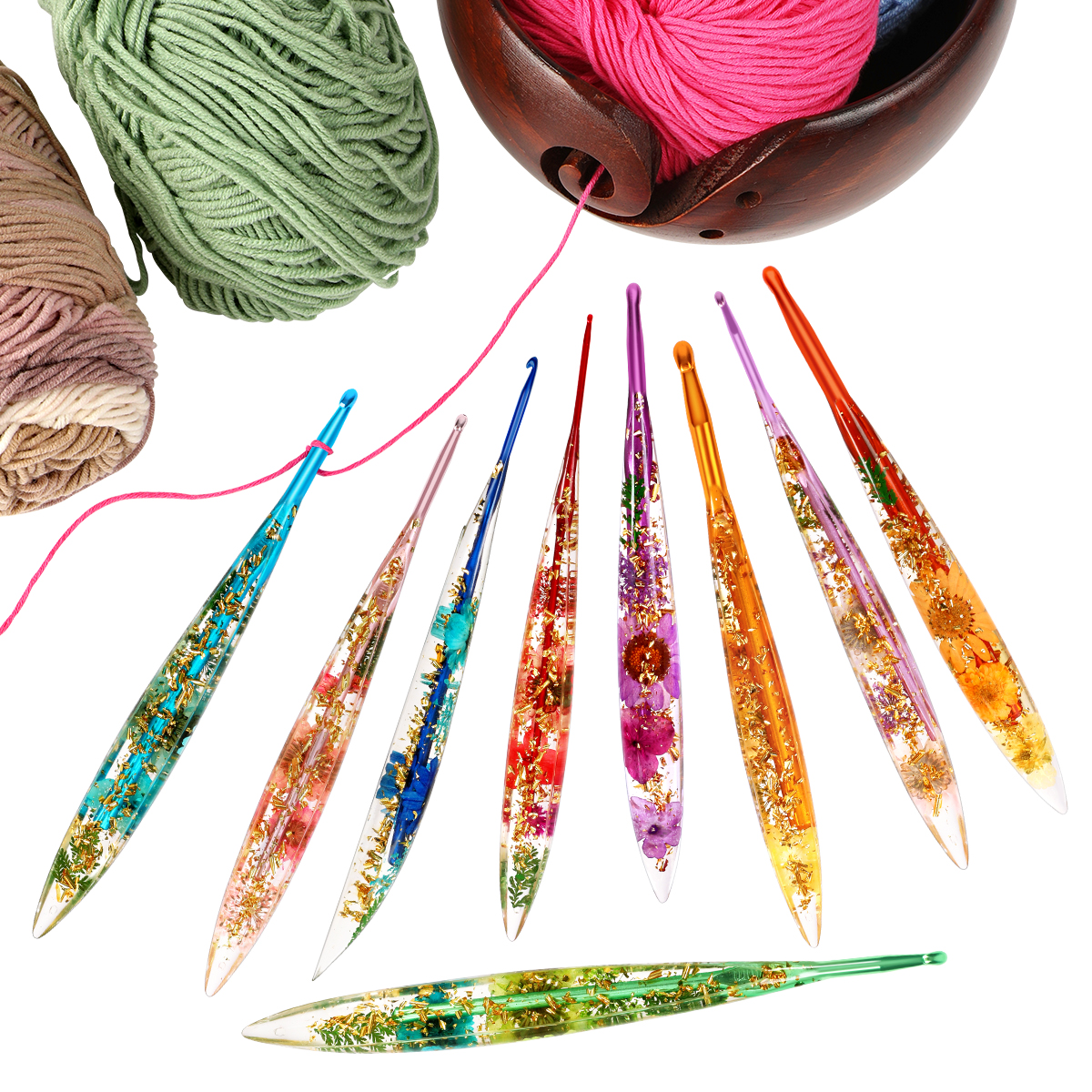 9Pcs/1Pc Hot Selling Epoxy Res - Crochet Hook Set recensie en prijs