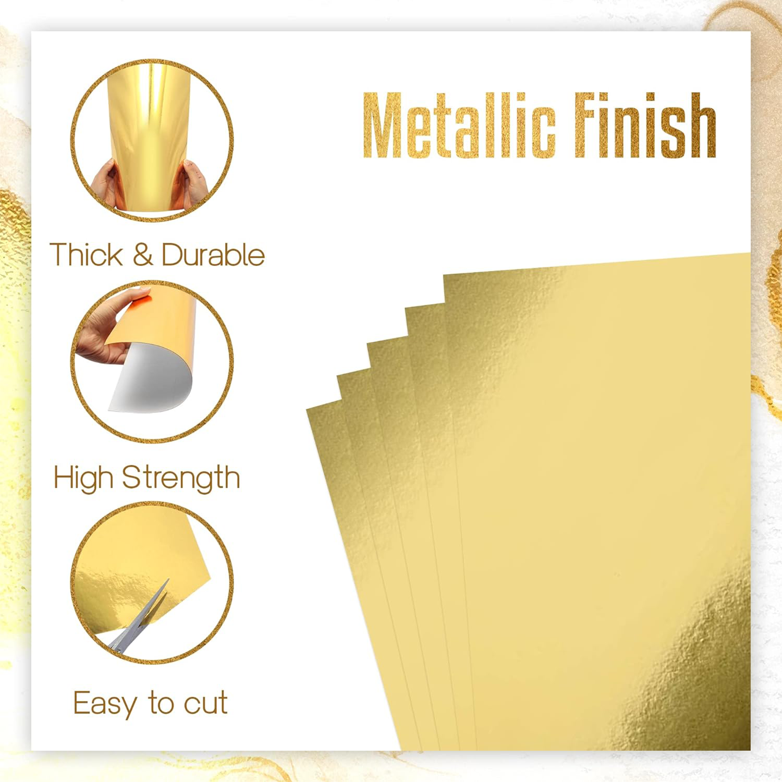 10 Sheets A4 Size Metallic Gol - Art Craft Paper recensie en prijs