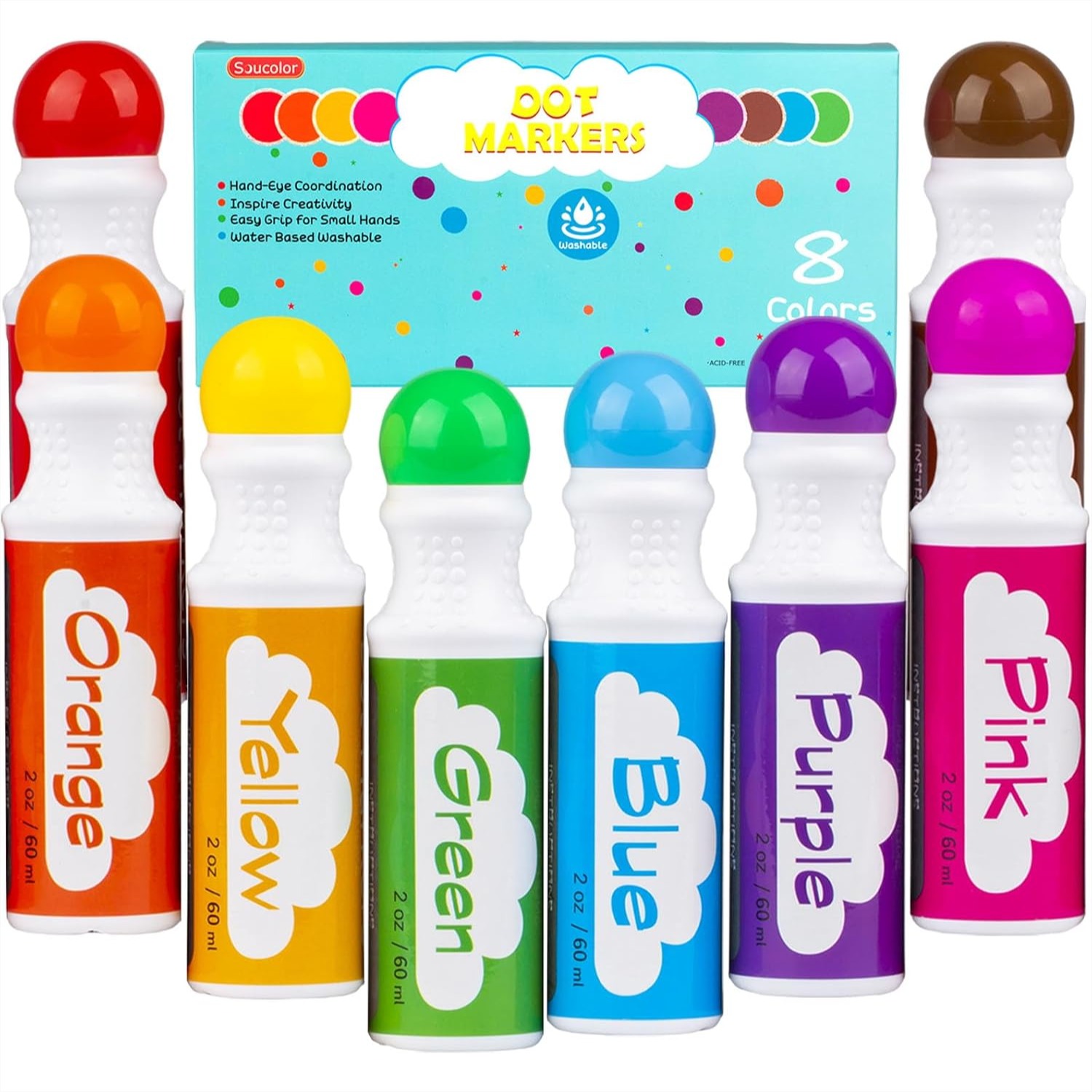 Dot Markers for Toddlers 8 Col - Art Craft Activities For Preschoolers recensie en prijs