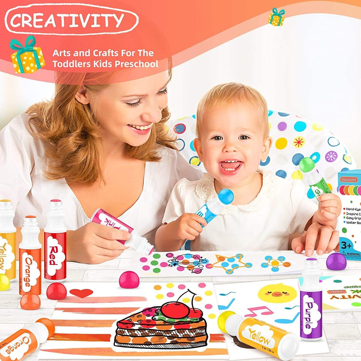Dot Markers for Toddlers 8 Col - Art Craft Activities For Preschoolers recensie en prijs