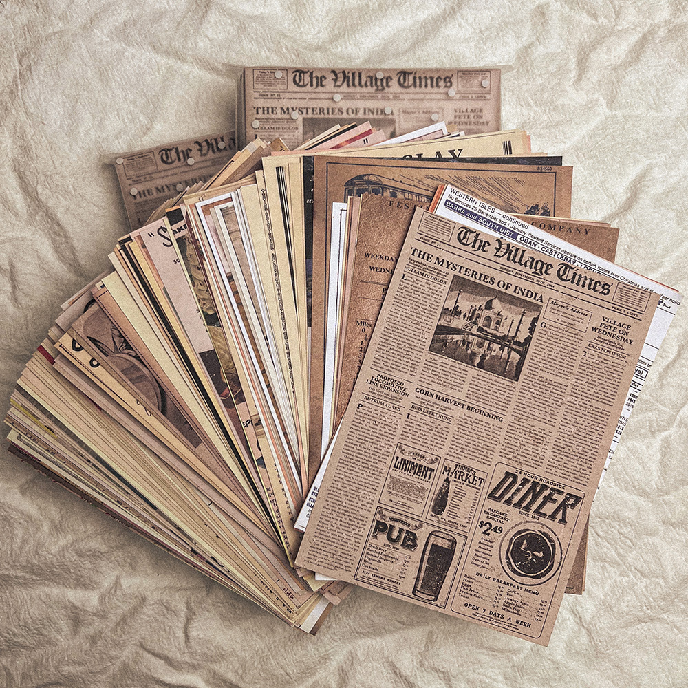 118Pcs Vintage Old Newspaper C - Art Craft Journal recensie en prijs