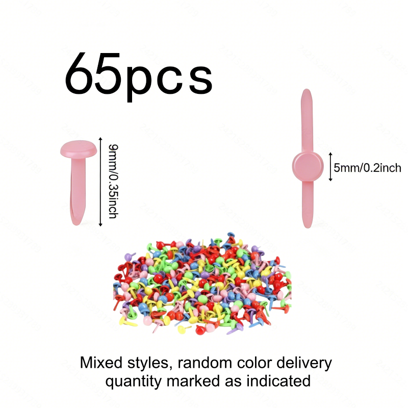 65pcs Colorful Split-Pin Brads - Art Craft Furniture recensie en prijs