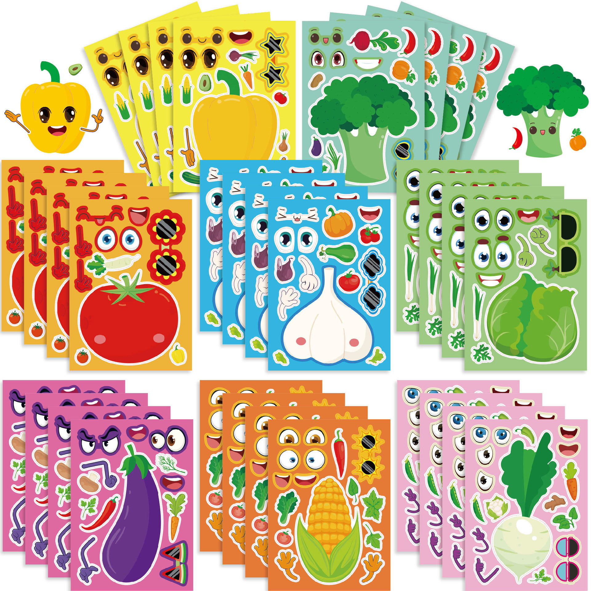 16Sheets Make Your Own Fruits  - Art Craft Vegetables recensie en prijs
