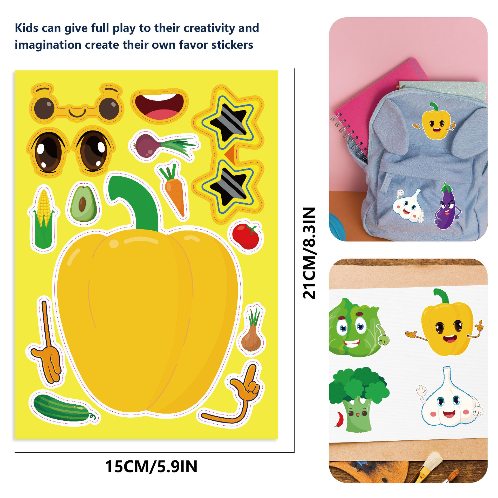 16Sheets Make Your Own Fruits  - Art Craft Vegetables recensie en prijs