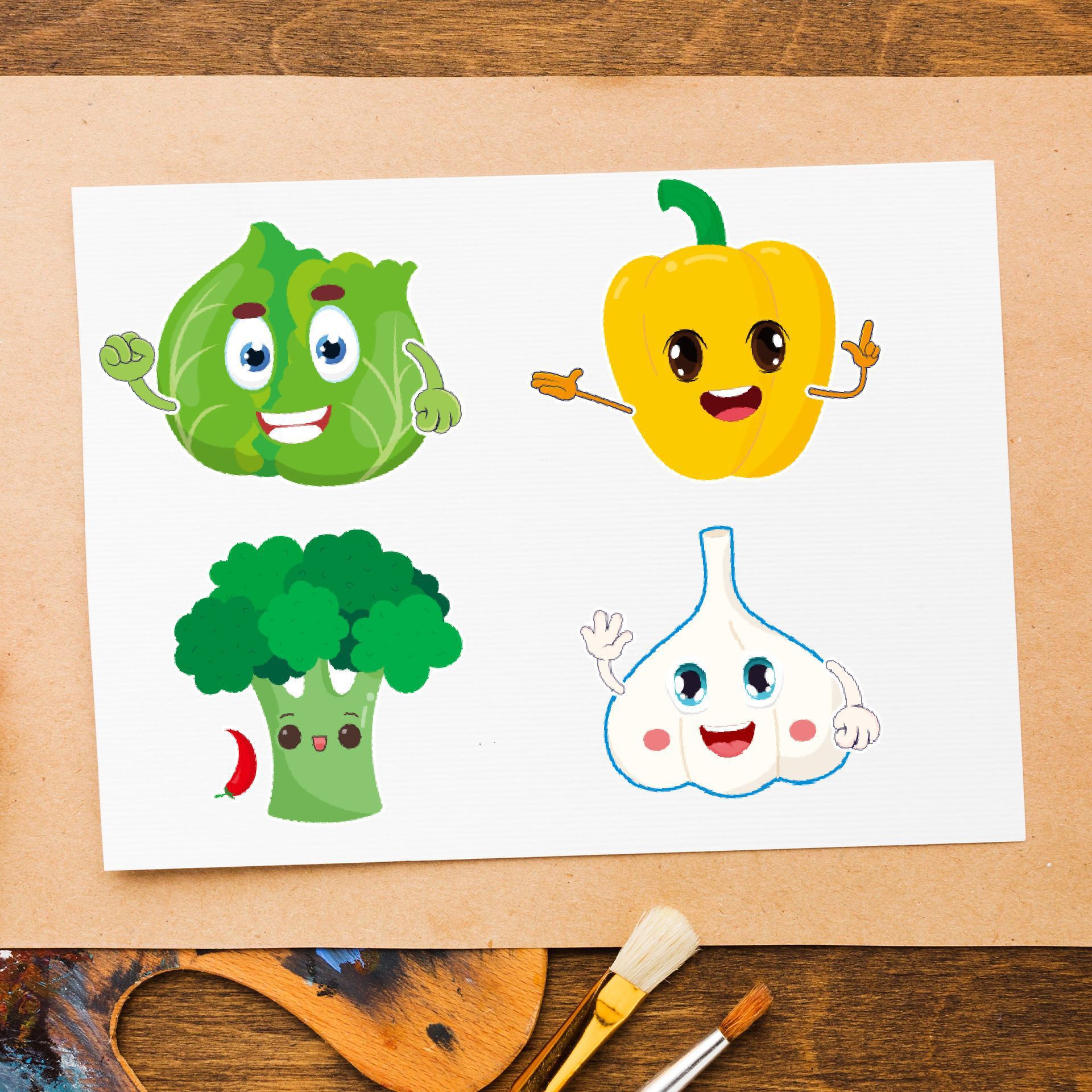 16Sheets Make Your Own Fruits  - Art Craft Vegetables recensie en prijs