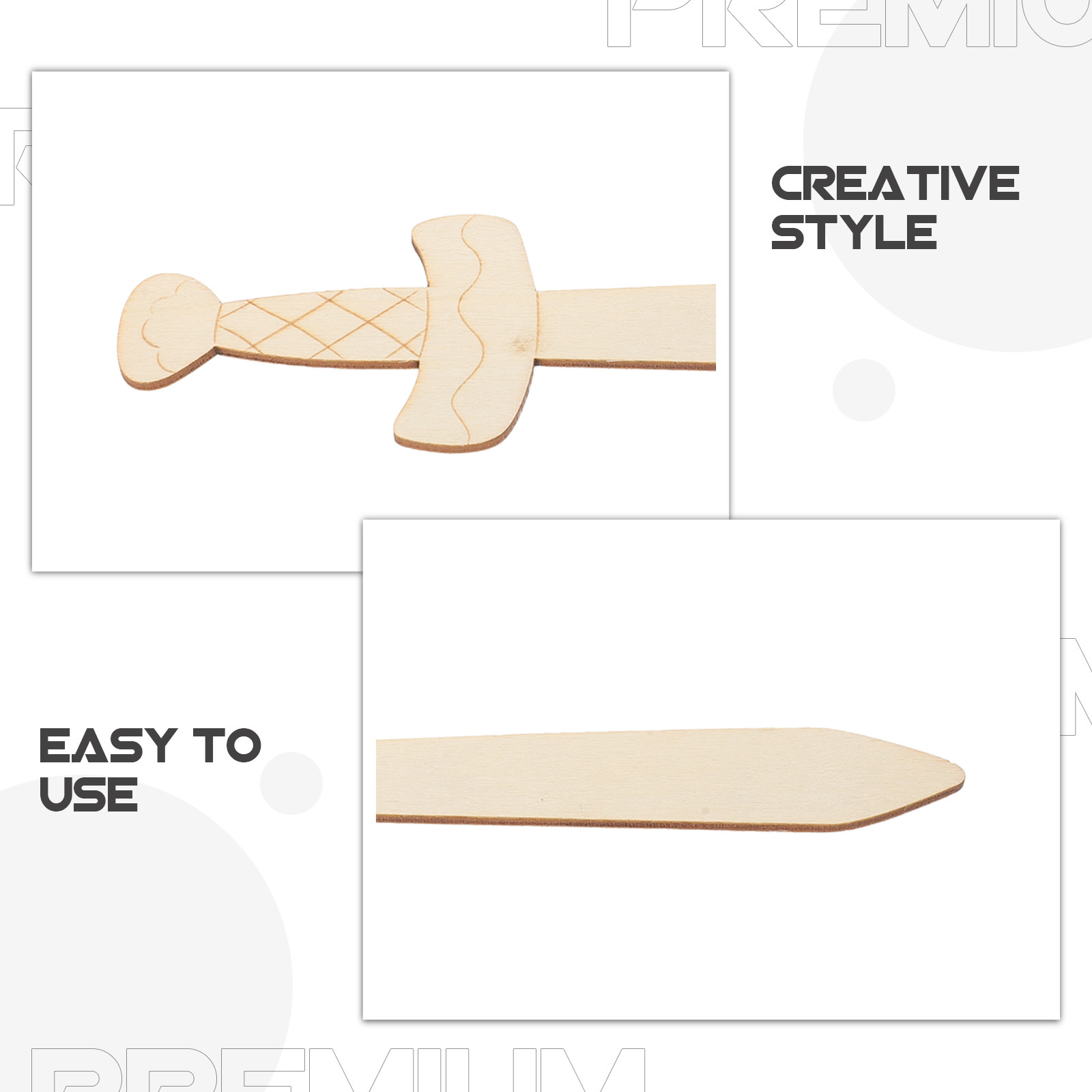 20Pcs Small Wooden Swords for  - Art Craft Project recensie en prijs