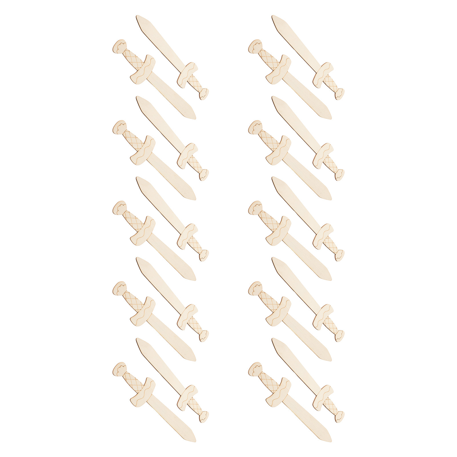 20Pcs Small Wooden Swords for  - Art Craft Project recensie en prijs