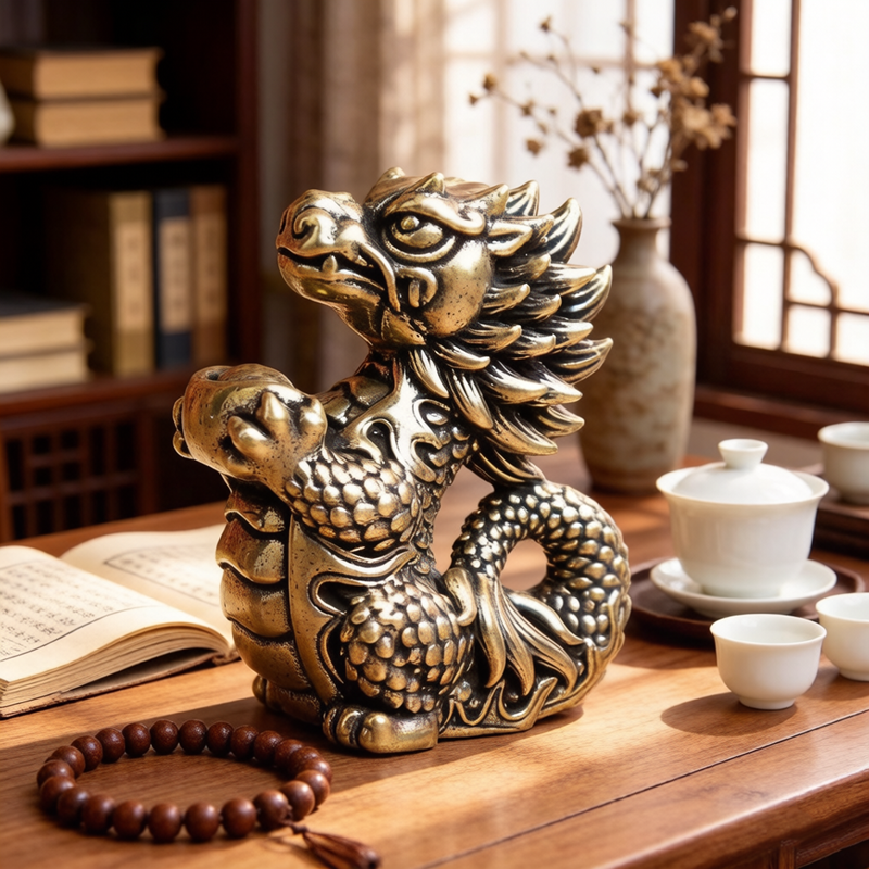 Antique Brass Zodiac Dragon Fi - Exhibition Of Art And Craft recensie en prijs
