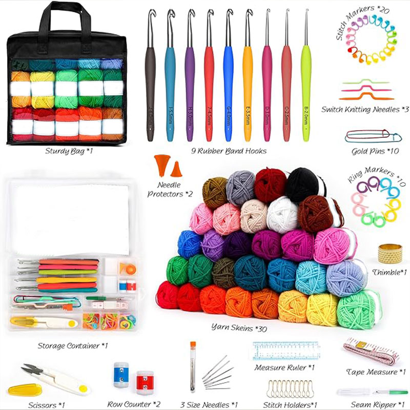 103 PCS Crochet Kit with Croch - Crochet Hook Set recensie en prijs