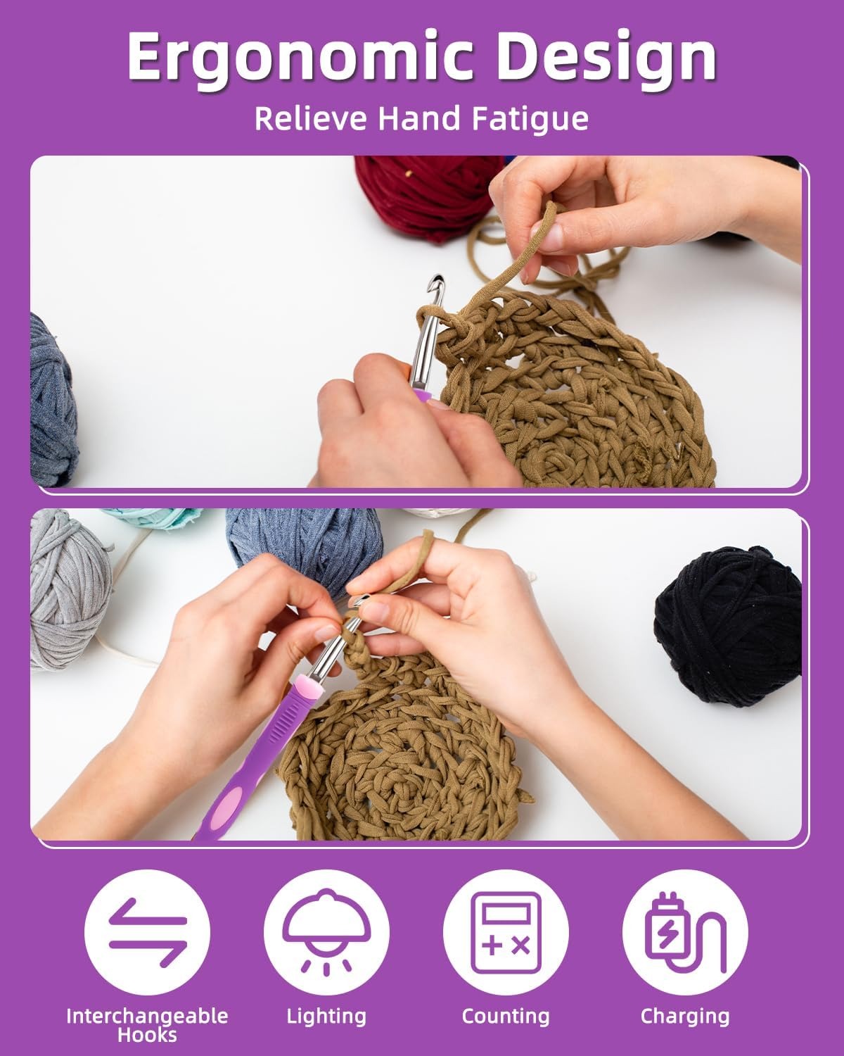 24 Sizes Crochet Hook Set with - Crochet Hook Set recensie en prijs