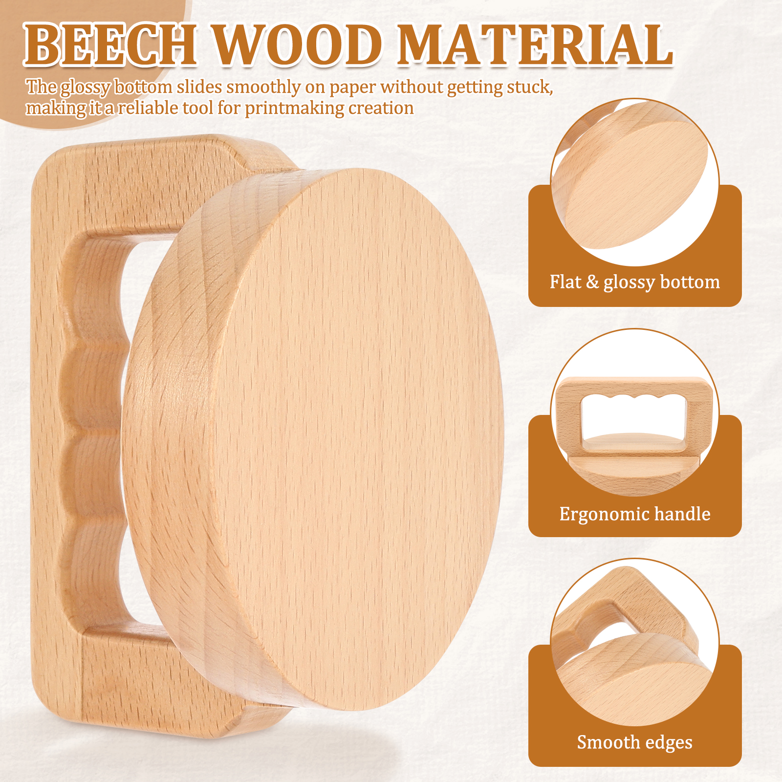 Wood Block Printing Baren for  - Lino Printing Block recensie en prijs