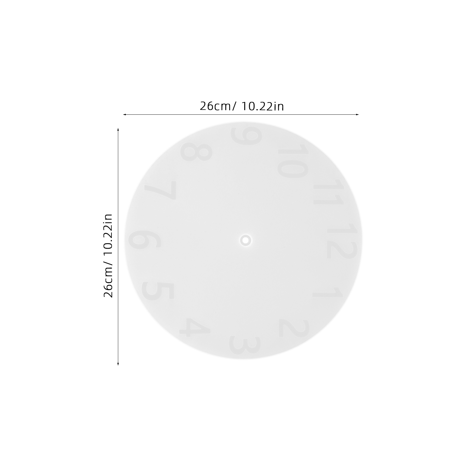 1 set 1 Set Diy Silicone Clock - Art And Craft Numbers recensie en prijs