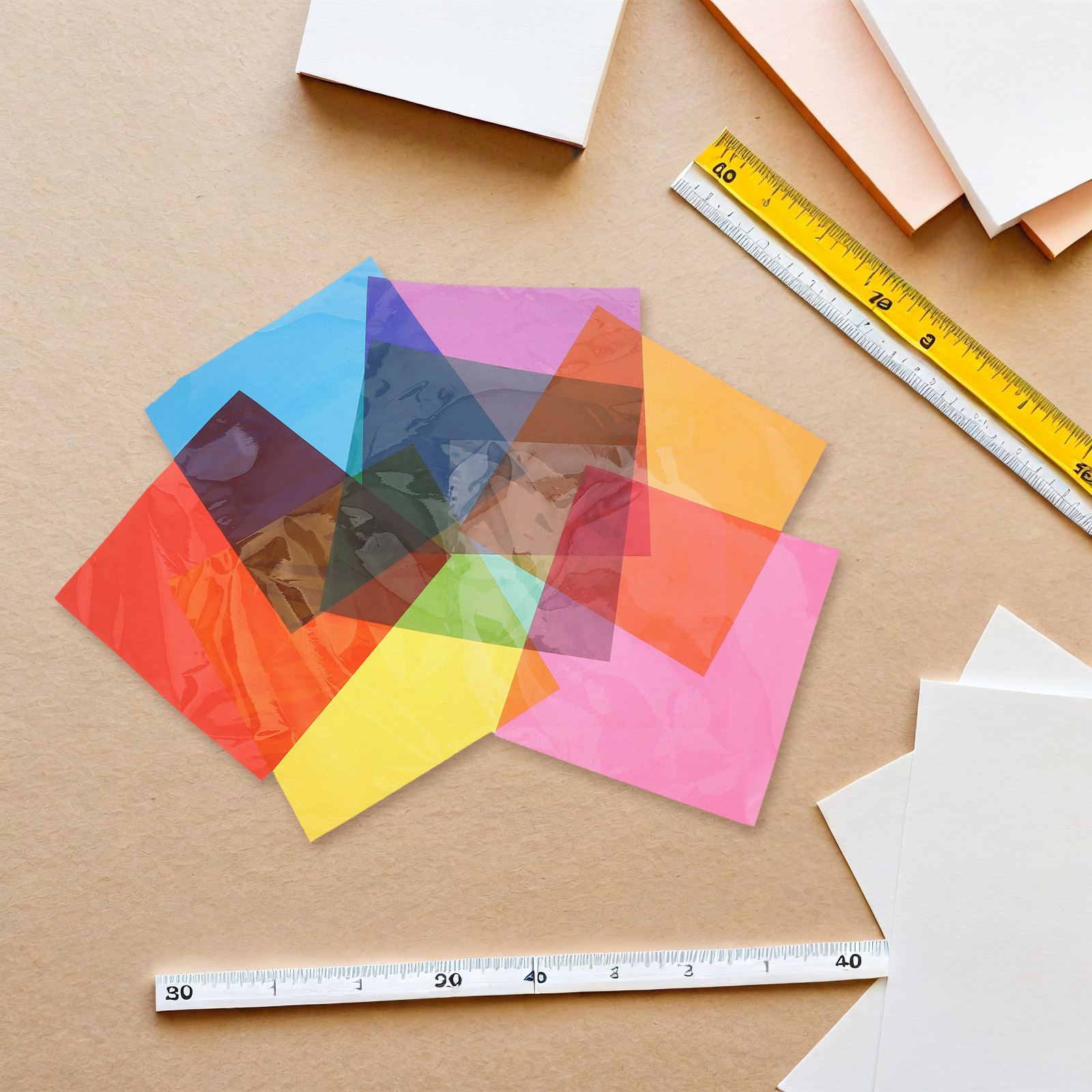 90Pcs Multi Colored Cellophane - Art Craft Paper recensie en prijs