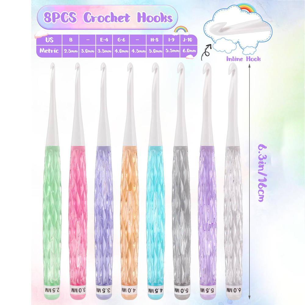8Pcs/set Color Crochet Hook Ki - Crochet Hook Set recensie en prijs