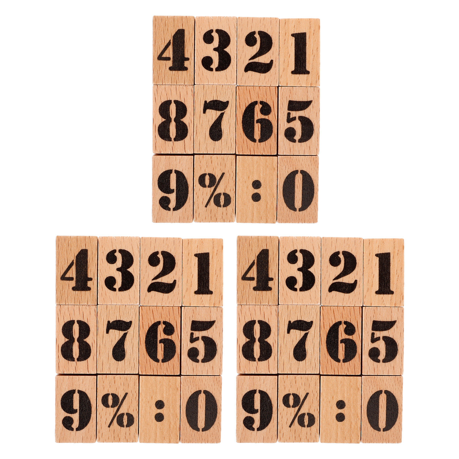36Pcs Mini Wooden Number Stamp - Art And Craft Numbers recensie en prijs