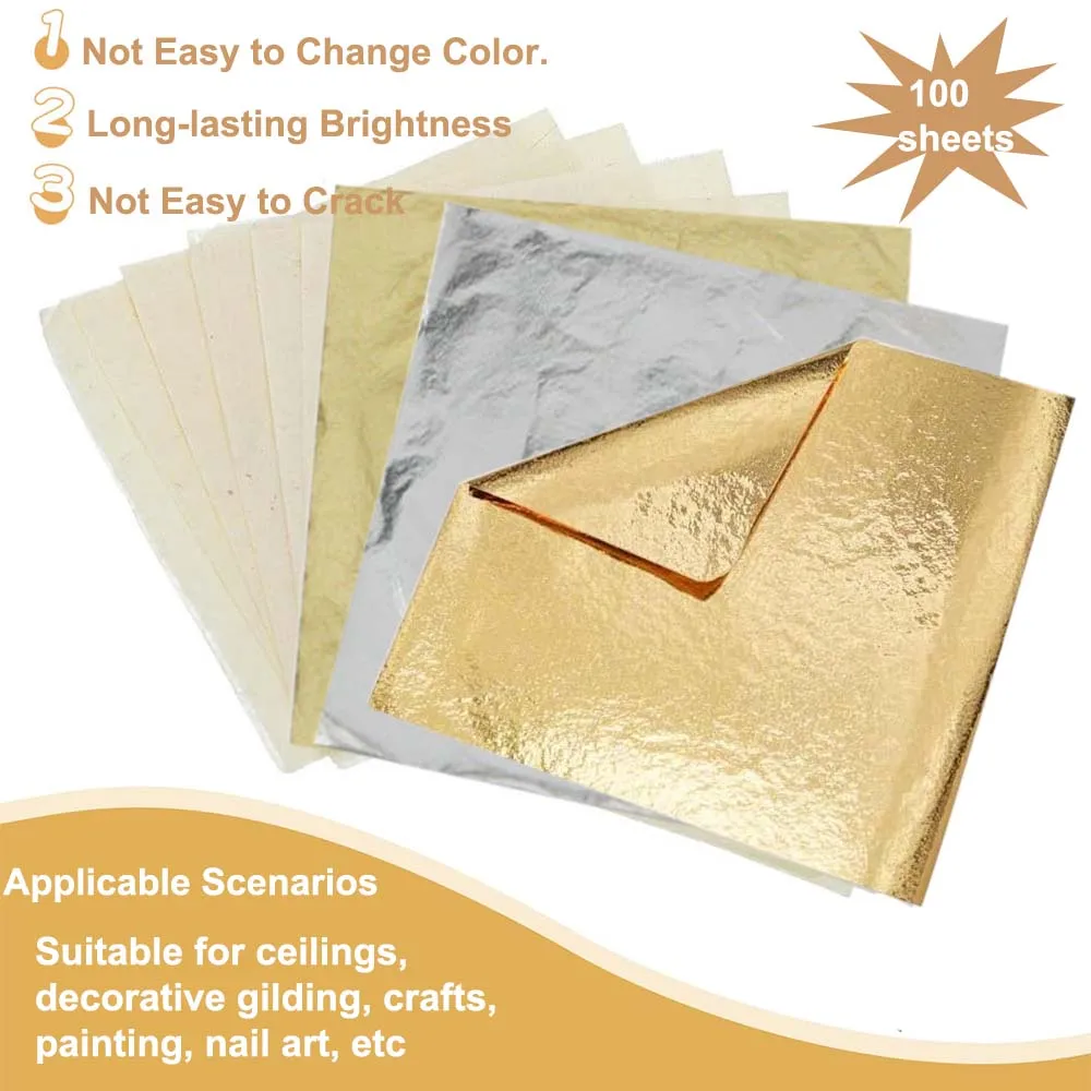 100Pc Colored Golds Leaf Sheet - Art Craft Furniture recensie en prijs