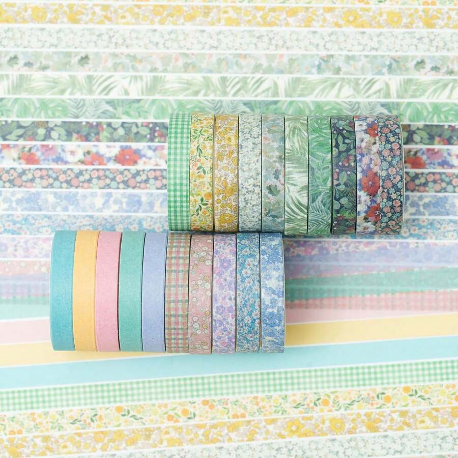 20Rolls Vintage Washi Tape Set - Art Craft Journal recensie en prijs