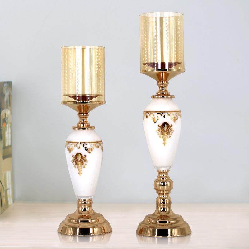 Candlestick ornament metal gla - Art Craft Restaurant recensie en prijs