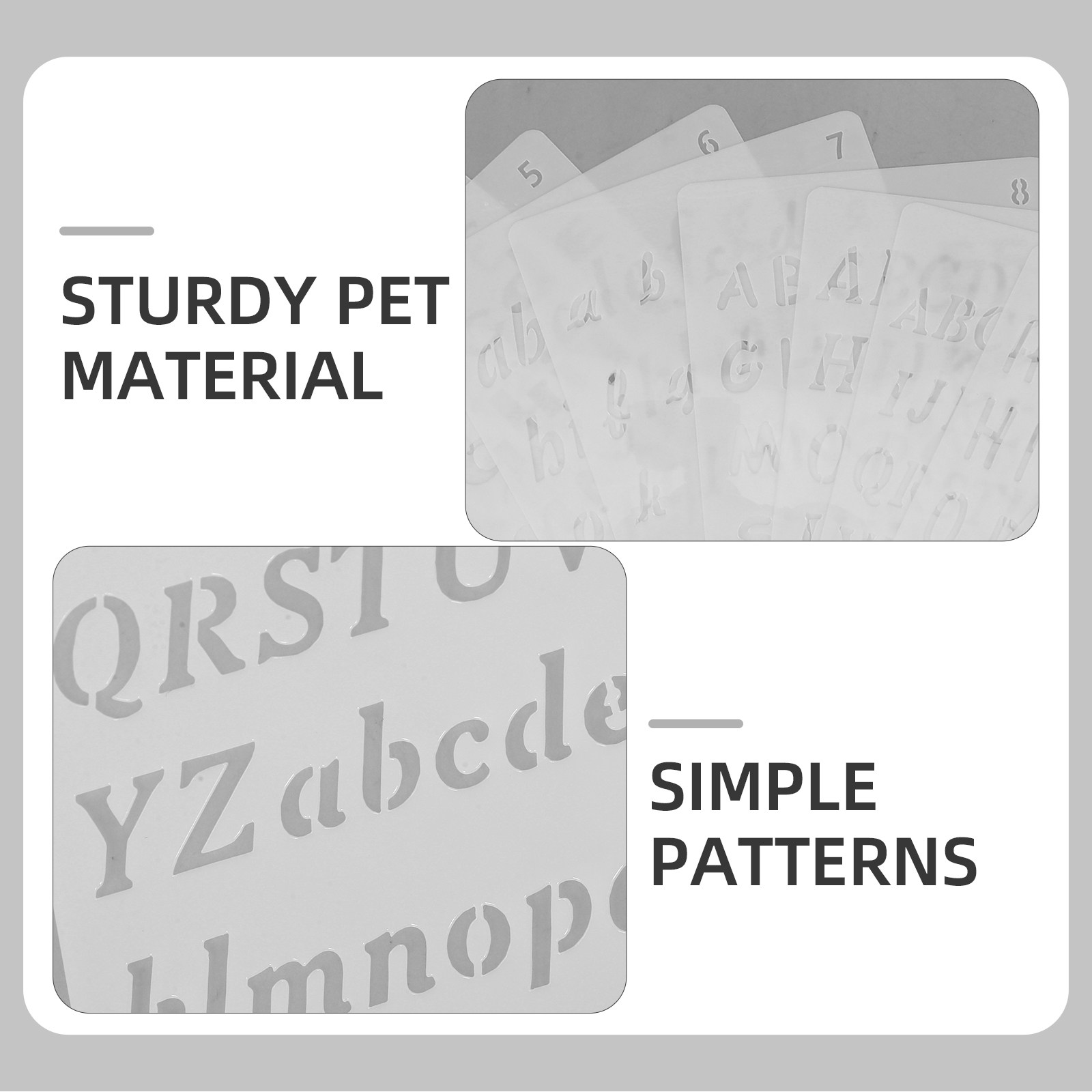 12 Sheets Letter Stencils Mult - Art Craft Furniture recensie en prijs