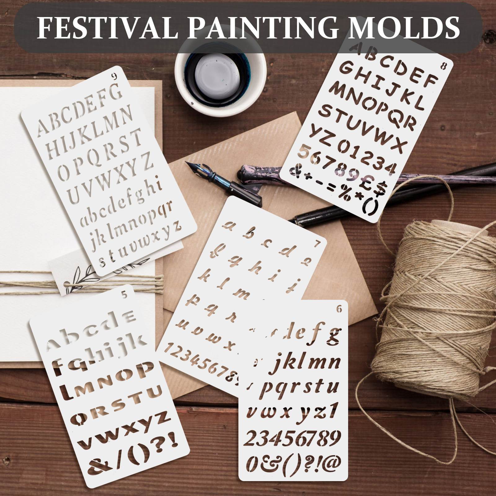 12 Sheets Letter Stencils Mult - Art Craft Furniture recensie en prijs