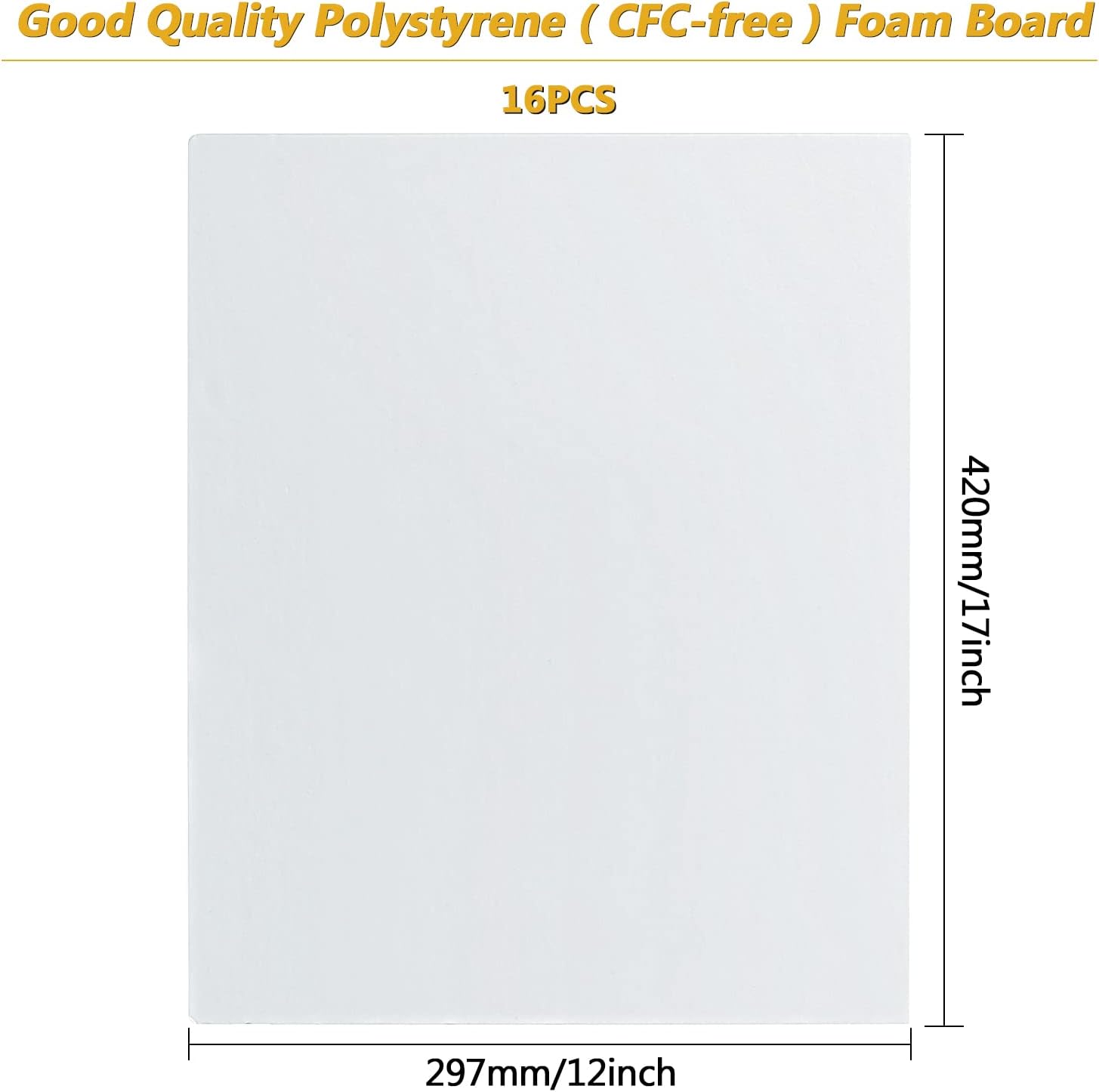 16 Pack White Foam Board 16.5x - Art Craft Project recensie en prijs