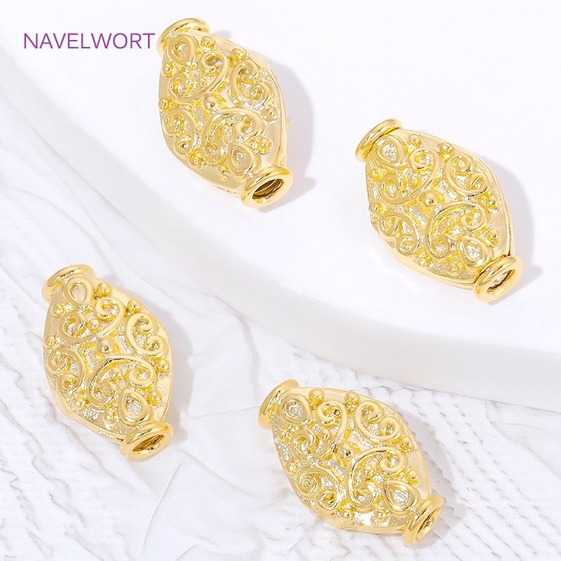 18K Gold Plated Oval Loose Bea - Art Craft Ideas recensie en prijs